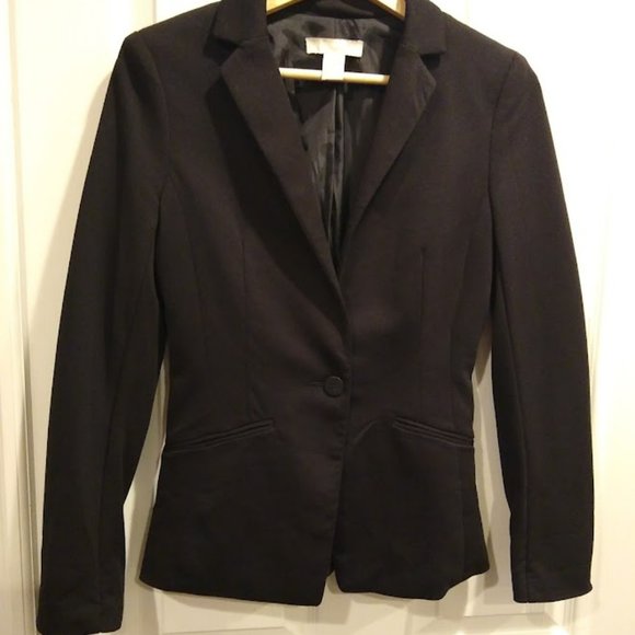 H&M Classic Black Blazer size 4 - Picture 3 of 7